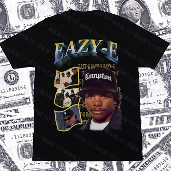 Eazy-E Ice Cube N.W.A Vintage Tee複古老學校人像饒舌嘻哈T恤96在類目 男裝, T恤中 - 來自Buy2taobao.com提供專業的淘寶代購服務