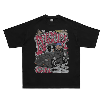 踢恩踢KDOT美式复古涂鸦T恤短袖