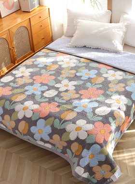 牛奶绒床盖2022秋冬款加绒加厚家用铺床单双人高端防滑婴儿绒铺盖