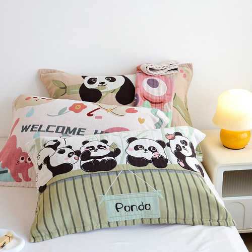 纯棉枕巾吸汗亲肤透气防滑枕头巾