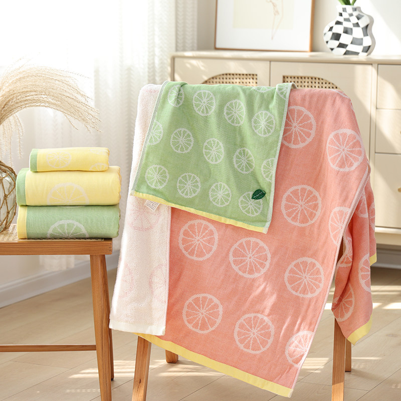 柠檬纯棉浴巾成人家用新款全棉大毛巾吸水速干不掉毛情侣洗澡裹巾,居家布艺,浴巾,淘宝优惠券,粉丝福利购,淘宝优惠卷
