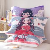 八层纯棉纱布枕巾一对装 新款 柔软卡通家用盖巾加厚全棉情侣枕头巾