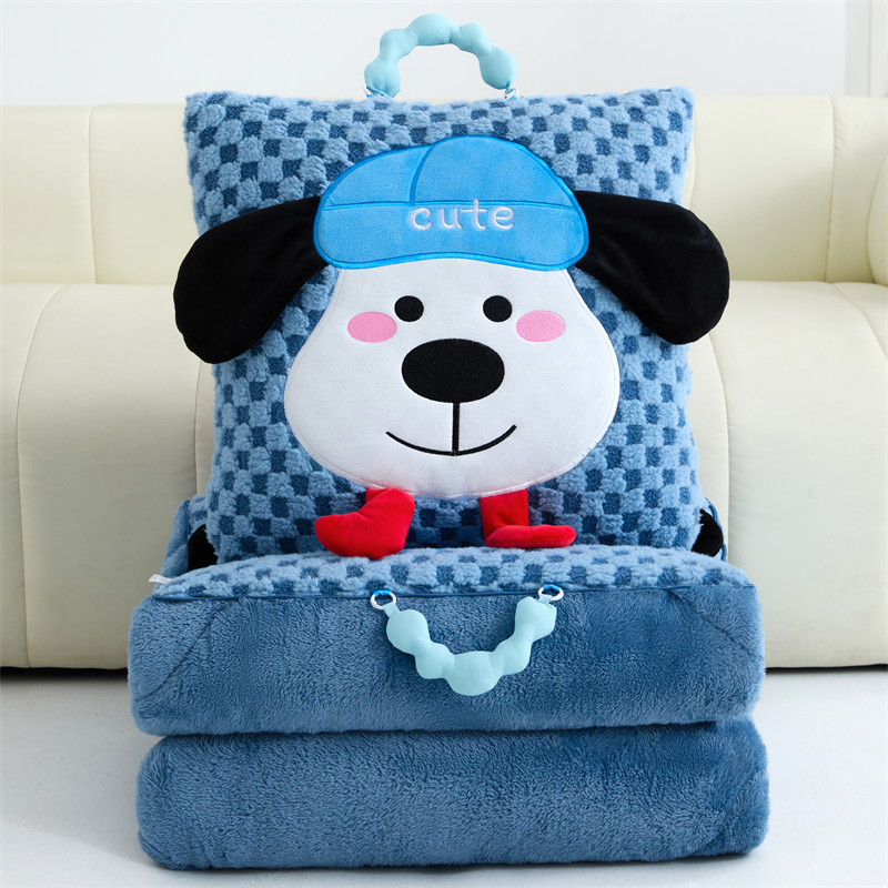 两用抱枕被靠垫枕头被午休汽车沙发办公室午睡加厚卡通可爱学生被