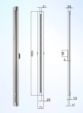 魔浴甄选 | 极简2.1蝴蝶刀304不锈钢极窄线形排水可裁剪长条地漏