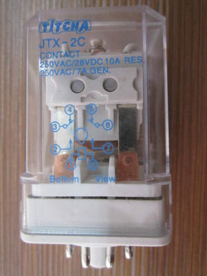 TiTCHA巨人电磁继电器220V 24V 12V 小型继电器JQX-10F-2C JTX-2C