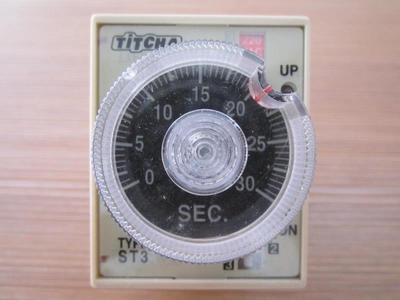 TiTCHA巨人ST3P 可调通电延时时间继电器 2开2闭220v24V A ABCDEF