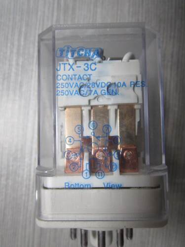 TiTCHA电磁继电器AC380V DC220V巨人小型继电器JQX-10F-3C JTX-3C