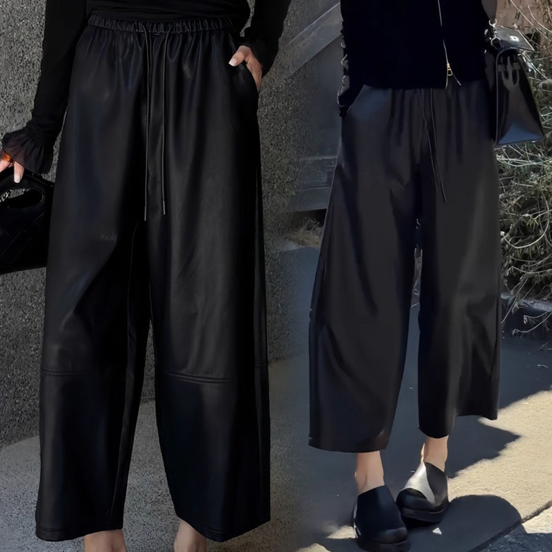 韩版胖妹妹显瘦宽松百搭休闲裤