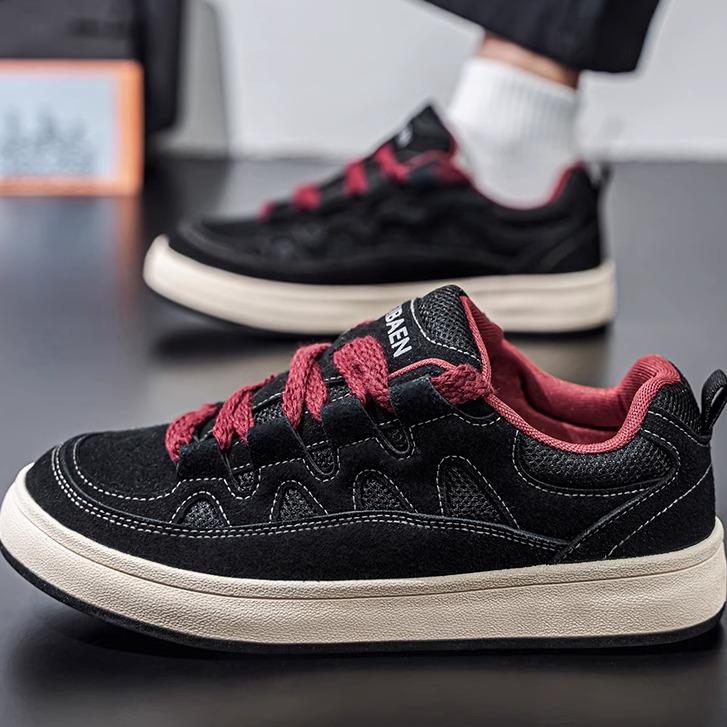 顽刻板鞋休闲男鞋2025新款秋冬潮鞋运动鞋潮流百搭鞋子男款面包鞋