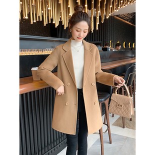 双面羊绒大衣女 高端小个子短款 专柜正品 轻奢毛呢外套秋冬2025新款