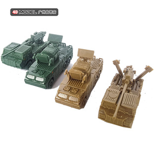 正版4D1/144钢珠坦克HQ17A防空导弹中国PCL-18坦克军事玩具车