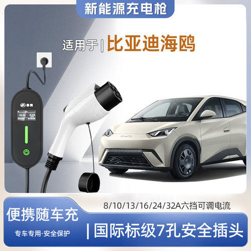 比亚迪海鸥专用便携式充电枪器