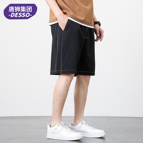 DESSO休闲宽松五分裤夏季健身情侣裤男士运动裤健身裤跨境04