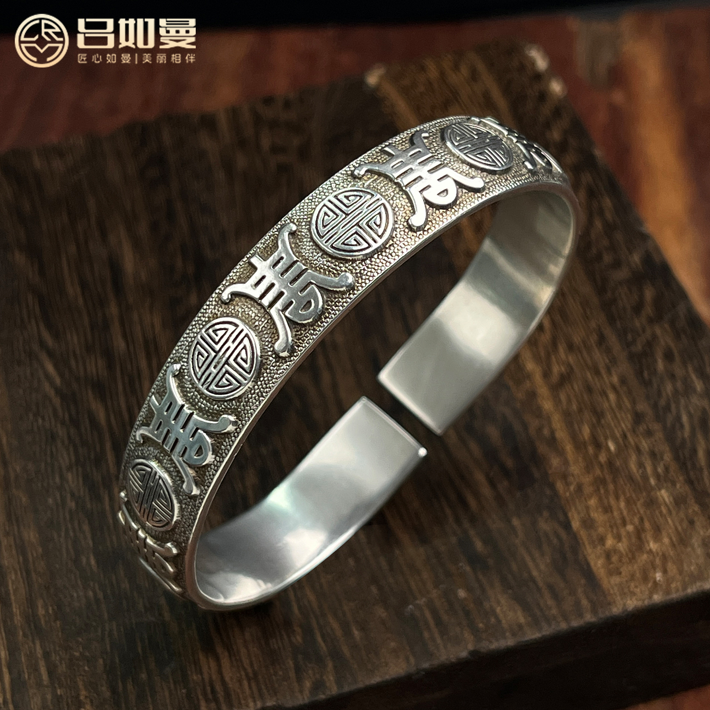 纯银实心|古法做旧|送妈妈