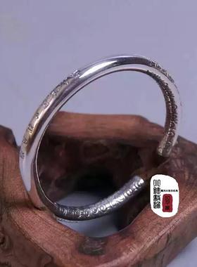 纯银饰品如意金箍棒手镯