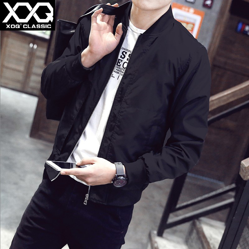 外套男春秋2024新款潮流休闲大码上衣学生运动服薄款夹克男