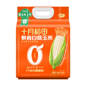 十月稻田鲜食白糯玉米1.56kg袋装 家用送礼玉米 6根 玉米 260g