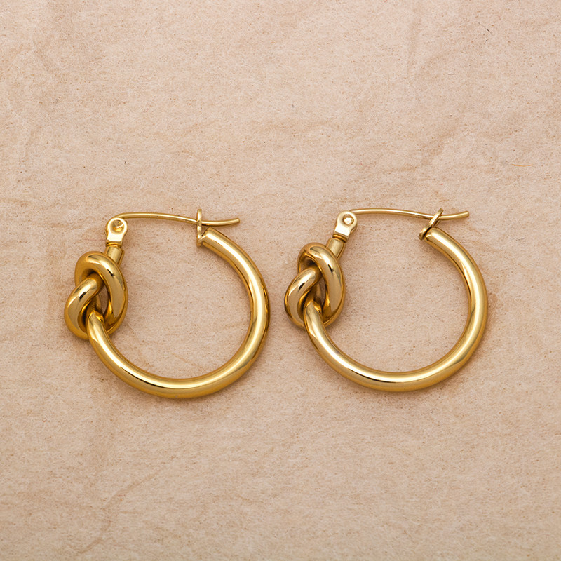 不锈钢时尚简约浪漫法式复古个性打结几何耳环女款耳圈耳饰,饰品/流行首饰/时尚饰品新,耳环,淘宝优惠券,粉丝福利购,淘宝优惠卷