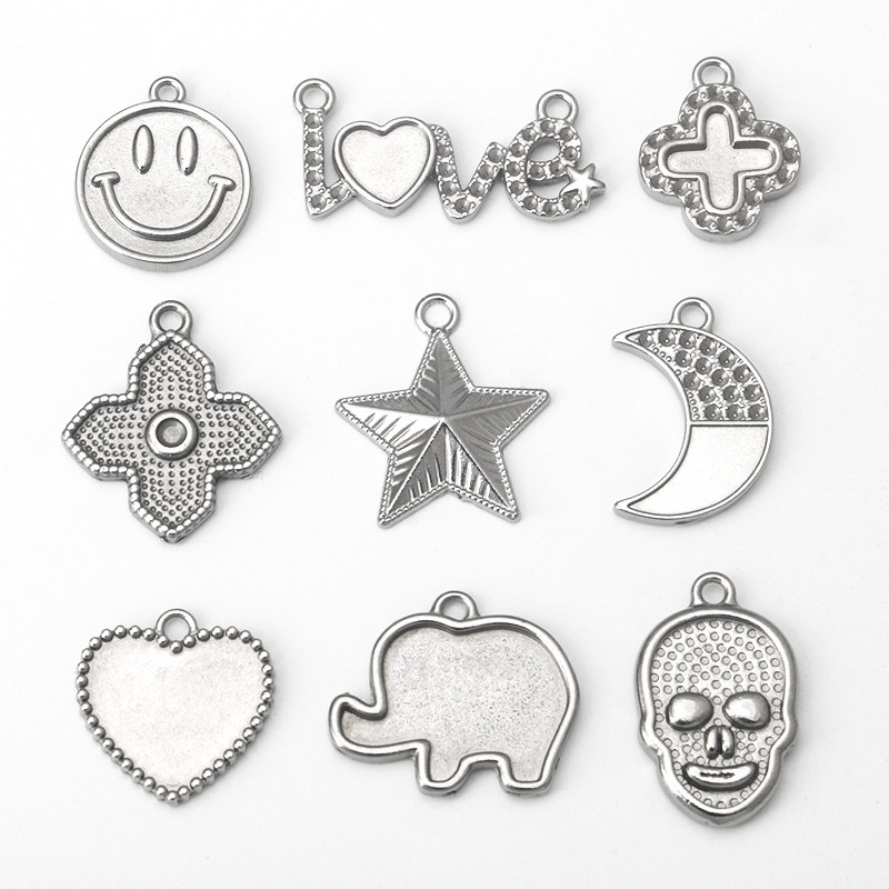 不锈钢星星月亮笑脸love耳环耳钉吊坠项链手链diy钛钢饰品配件,饰品/流行首饰/时尚饰品新,其他DIY饰品配件,淘宝优惠券,粉丝福利购,淘宝优惠卷