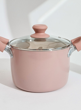 加深款 陶瓷不粘汤锅不粘锅小 16/18/20/22cm