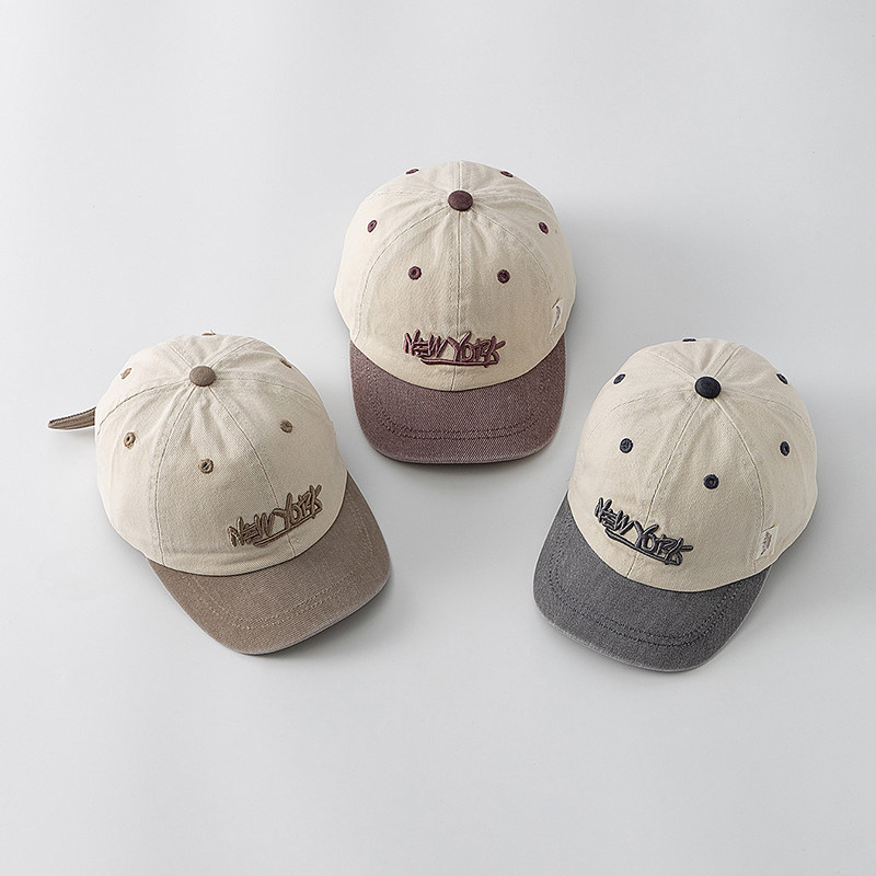 new york儿童帽子鸭舌帽春秋季薄款夏季宝宝中小童遮阳防晒棒球帽