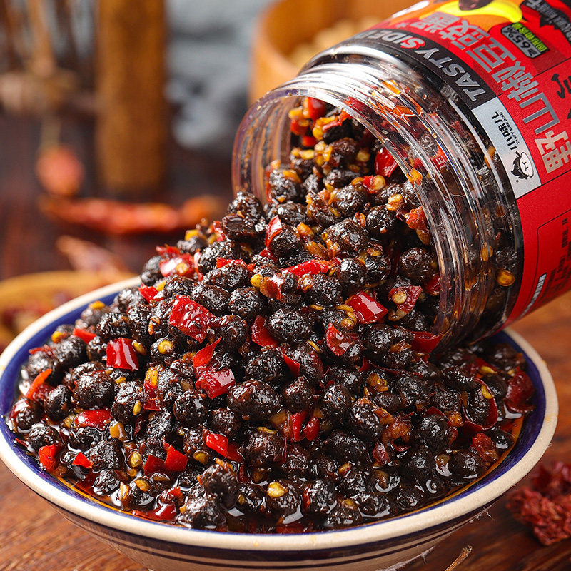 野山椒豆豉辣椒酱下饭菜湖南特产香辣豆豉开味调味酱拌饭面酱即食,粮油调味/速食/干货/烘焙,下饭/拌饭酱/拌饭料,淘宝优惠券,粉丝福利购,淘宝优惠卷