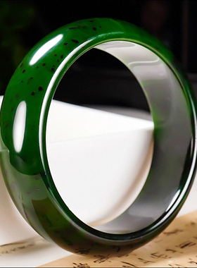 新疆冯立辉作品和田玉俄料7号矿红皮老料碧玉手镯80.12克内径57mm