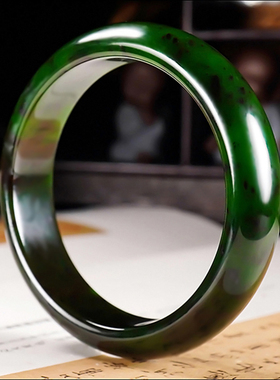 新疆冯立辉作品和田玉俄料7号矿红皮老料碧玉手镯63.83克内径57mm