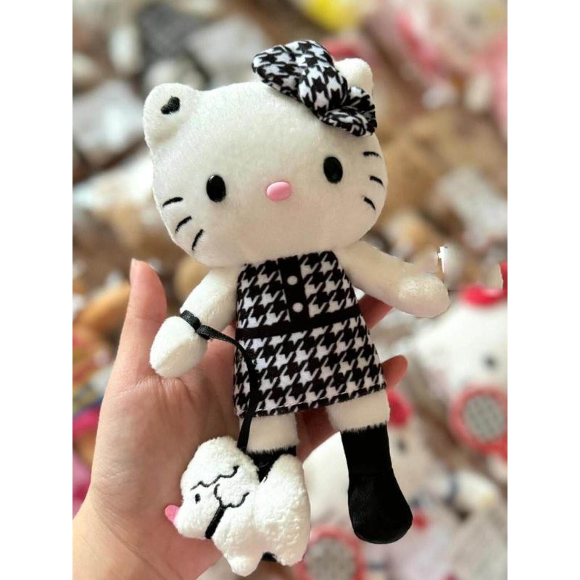 日本千鸟格长腿Kitty猫可