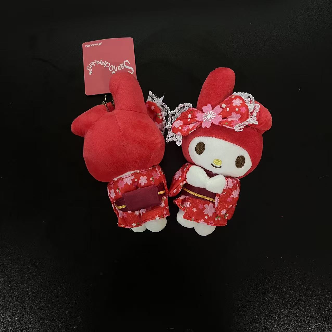 日本新款蕾丝花边红色樱