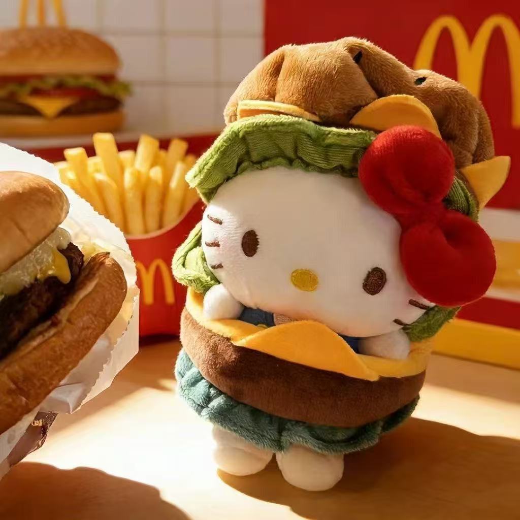 日本汉堡套装kitty猫包包