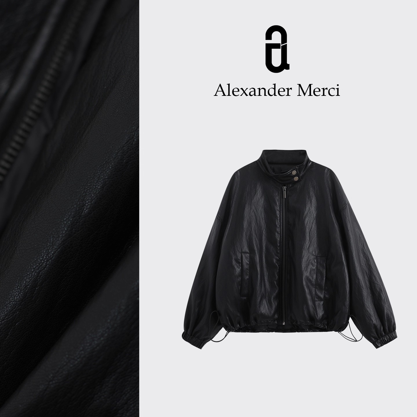 【挚爱皮衣】设计感复古洋气皮衣白鸭绒羽绒服 D25T112621