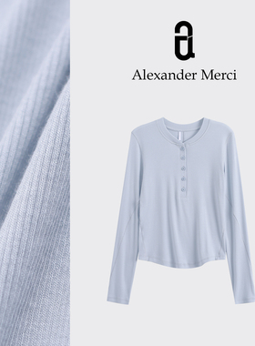 【巨好穿】蛋哥强推！LU家Hold Tight紧身长袖亨利衫D25T112802