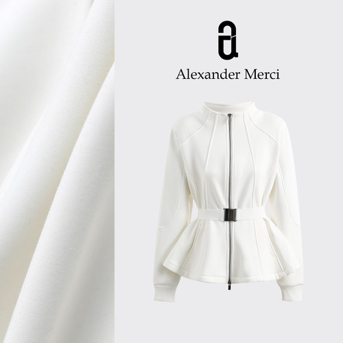 【小蛮腰】立领修身显瘦洋气百搭太空棉拉链卫衣外套 D25T112627