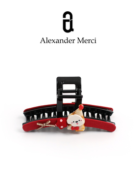 韩单巨爱Bi入新年款减龄小修勾旺旺大抓夹AD26S010208