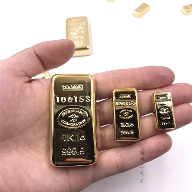 仿真金砖金条道具创意冰箱贴立体磁性贴吸铁石精致做工满包邮迷你,家居饰品,冰箱贴,淘宝优惠券,粉丝福利购,淘宝优惠卷