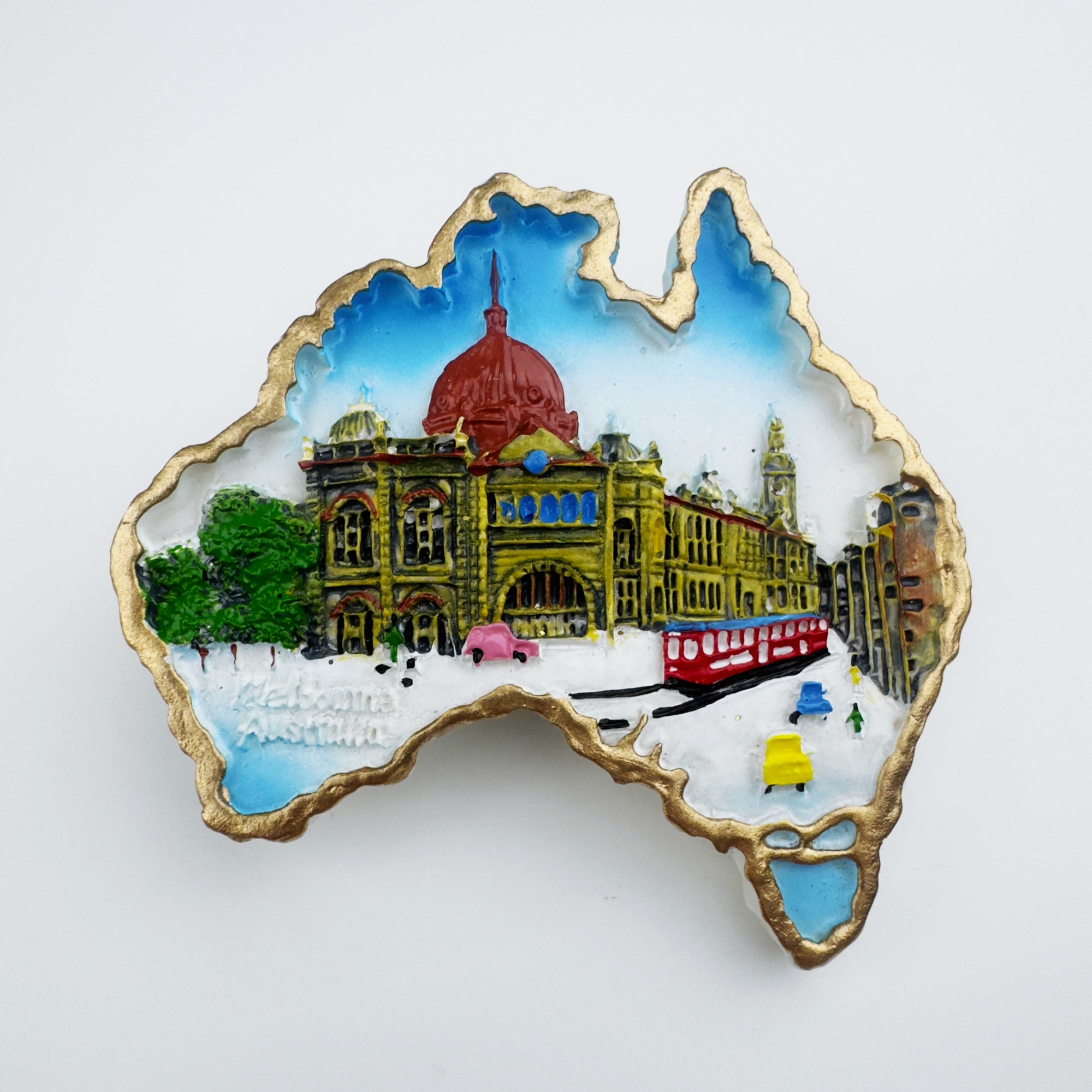 树脂澳大利亚墨尔本文创冰箱贴