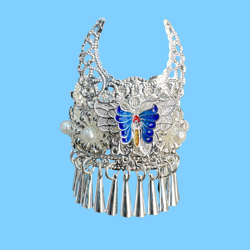 苗族娃娃头饰diy手办玩偶配饰