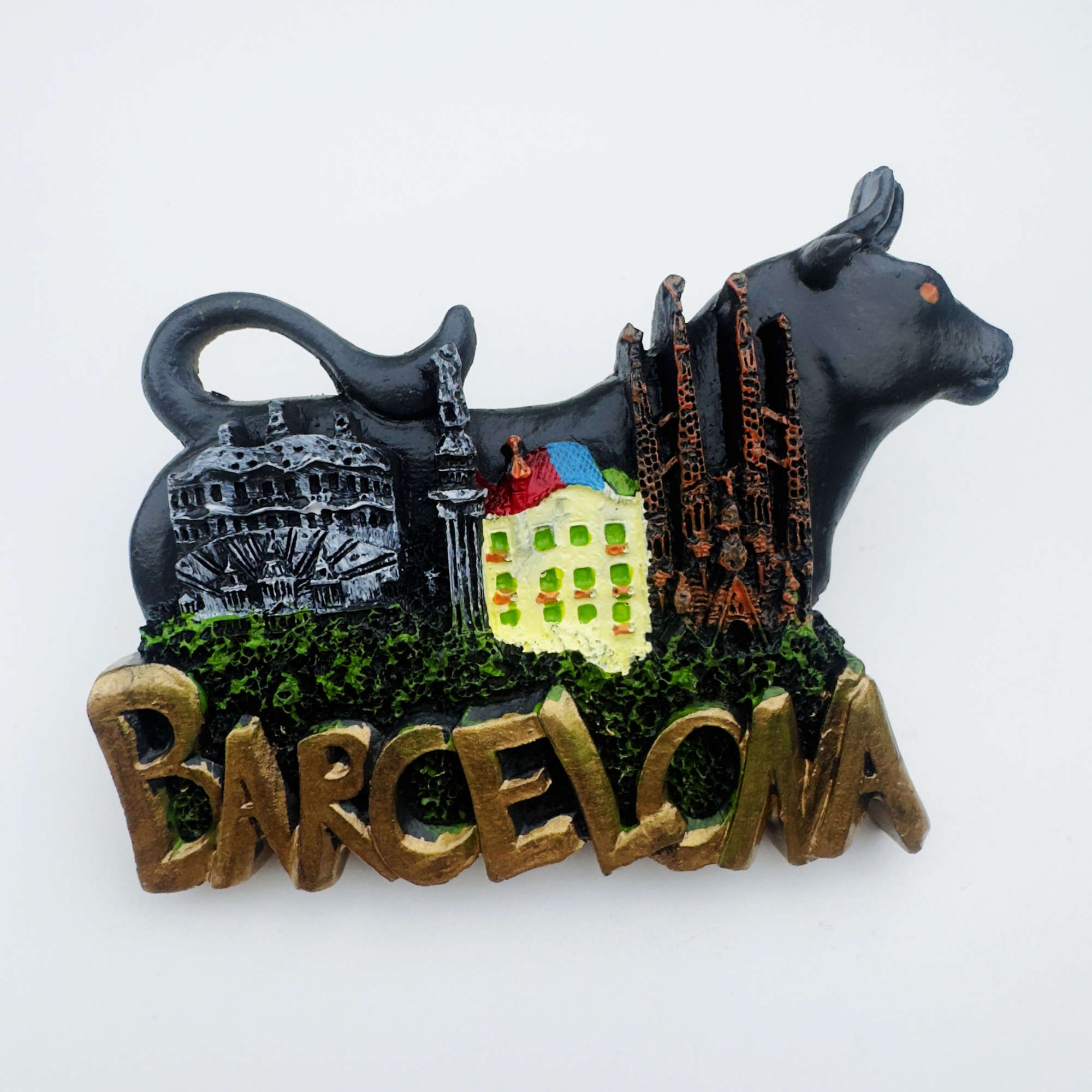 树脂西班牙巴塞罗那斗牛冰箱贴