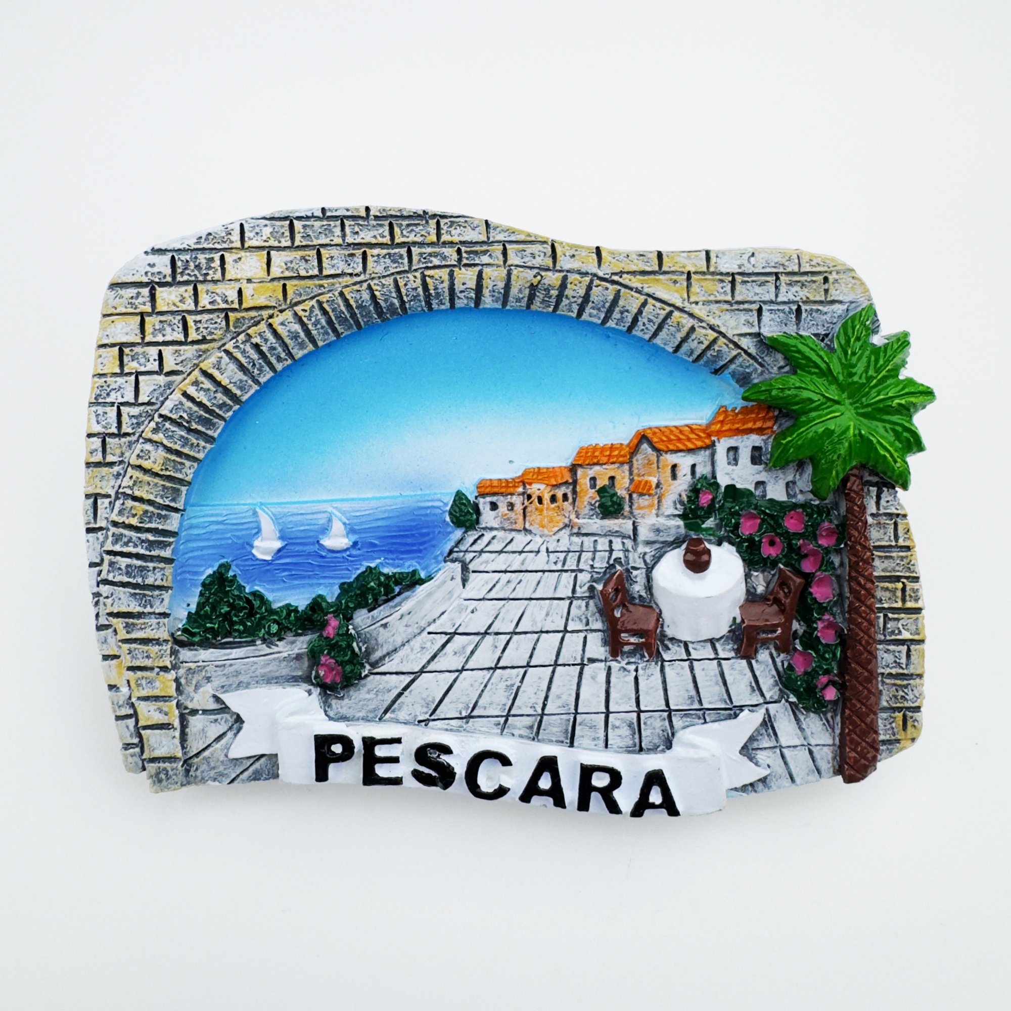 树脂意大利文创冰箱贴佩斯拉卡