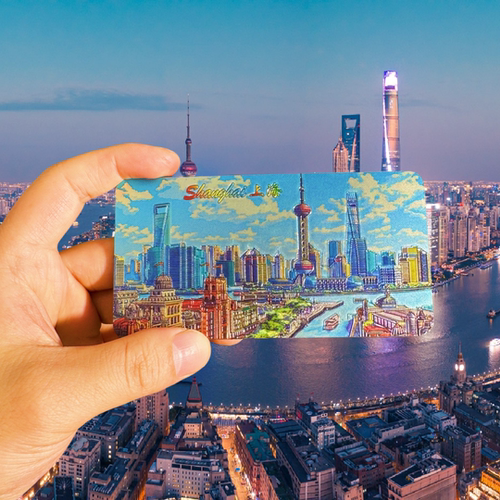 冰箱贴上海旅游纪念品
