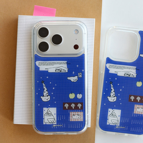 omatl原创蓝底拼贴 pc贴片光面手机壳 适用于苹果iphone
