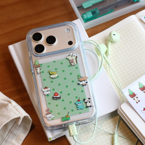 omatl原创好朋友系列 imd光面透明 手机壳适用于苹果iphone