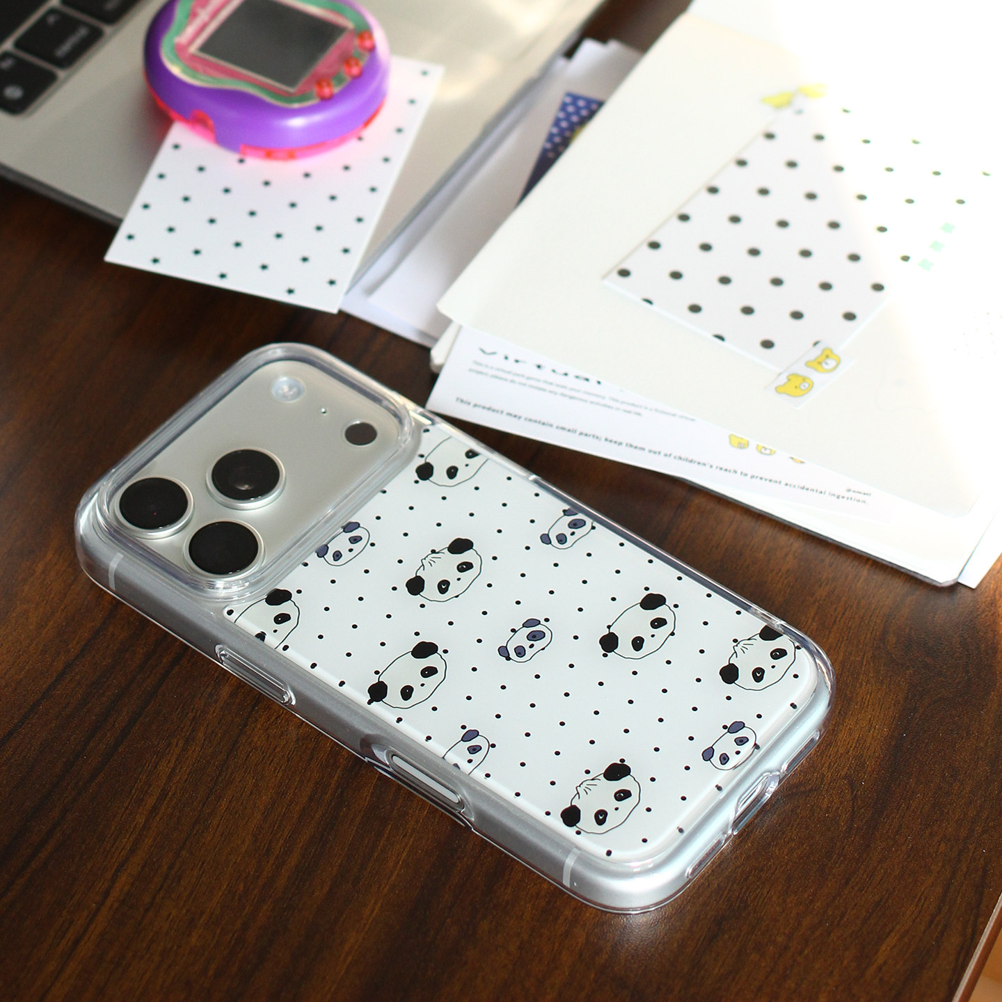 omatl原创中华熊猫包子 pc贴片光面手机壳 适用于苹果iphone