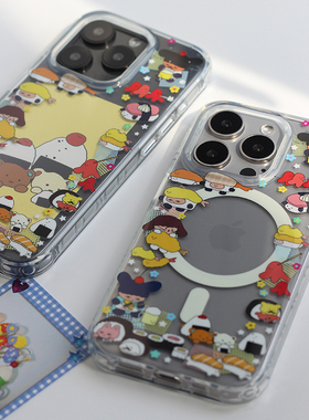 omatl原创寿司系列 imd透明光面 大孔手机壳适适用于苹果iphone