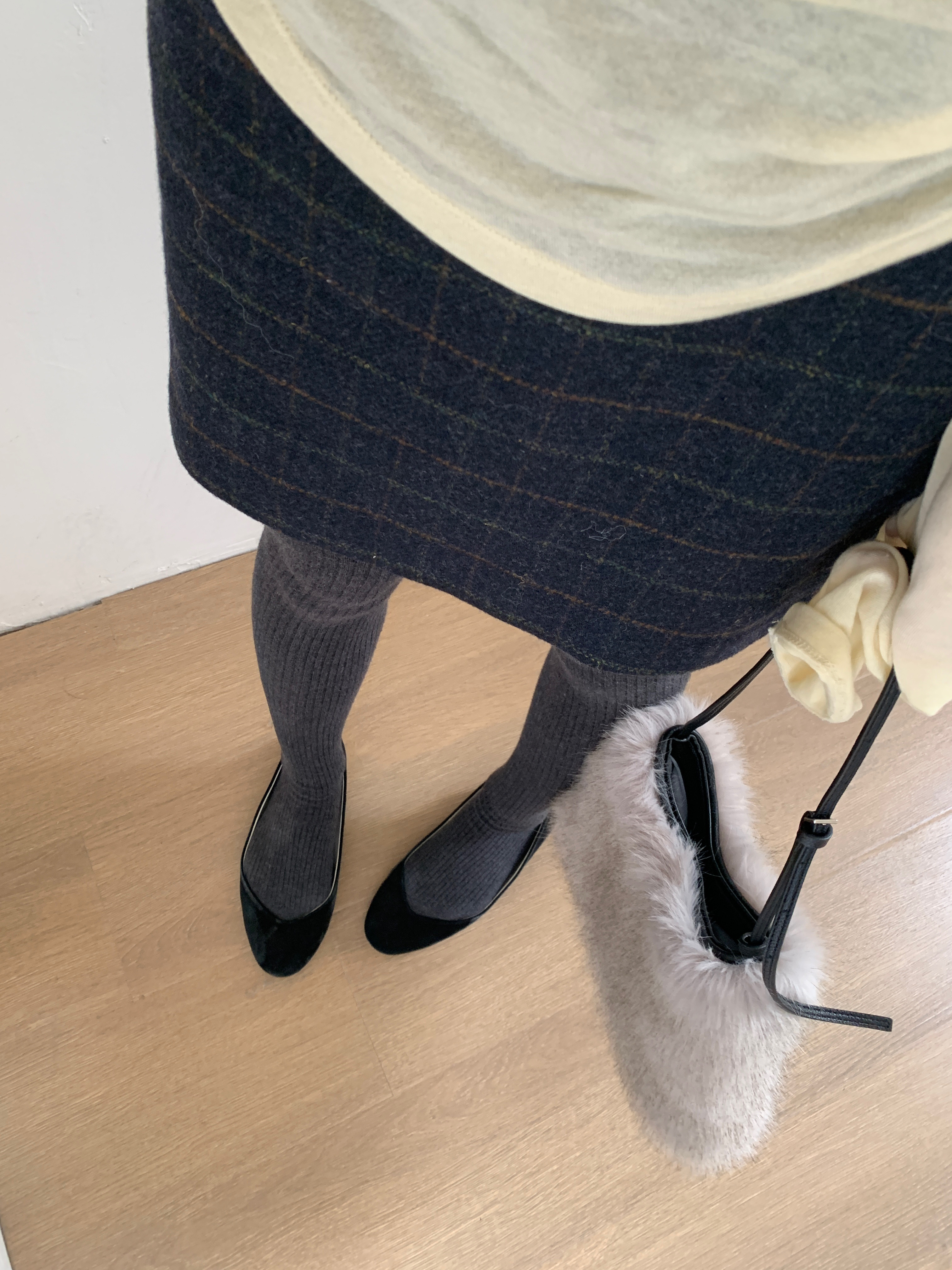 鱼没放 复古毛呢格子半身裙 显腿长直筒小短裙,女装/女士精品,半身裙,淘宝优惠券,粉丝福利购,淘宝优惠卷