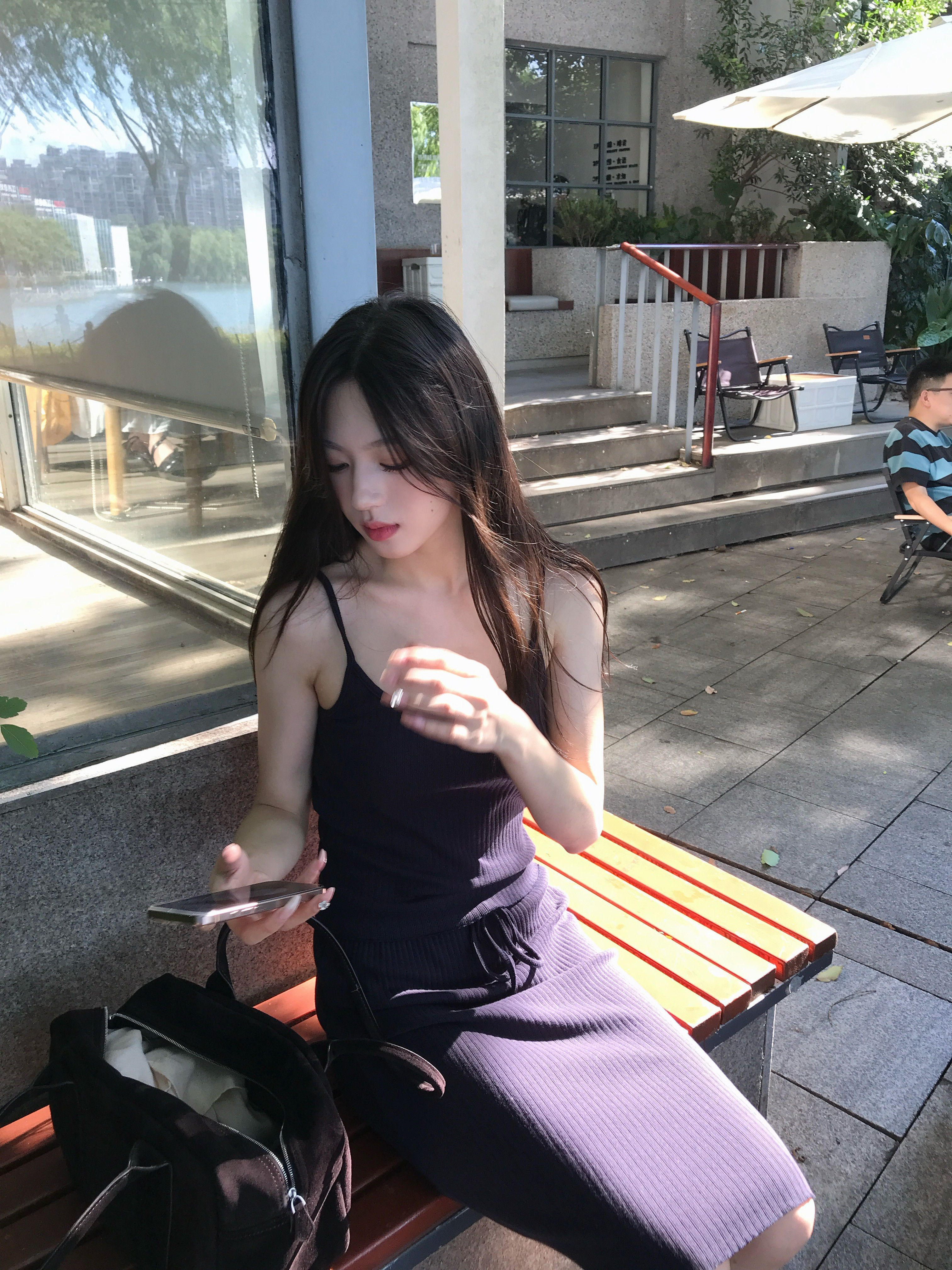 鱼没放 时髦套装 超显身材的吊带和气质绑带半身裙