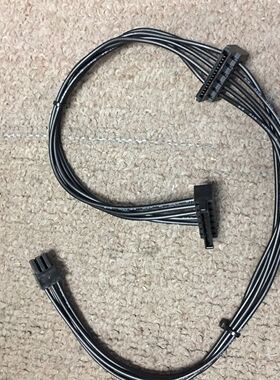 迷你小6P转硬盘SSD电源线双SATA供电戴尔3668 3650 3660 3268主板