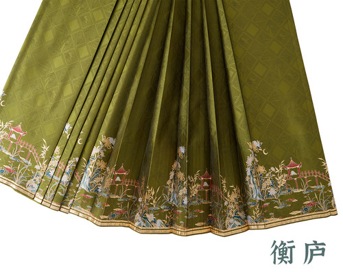 菊花明制汉服衡庐马面裙秋季