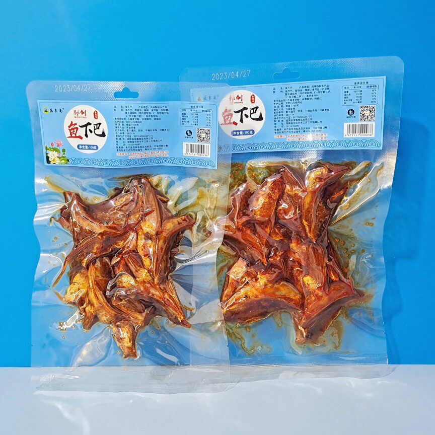 品东南鱼下巴香辣鱼下巴鱼嘴巴湖南特产即食麻辣零食脆香下酒菜